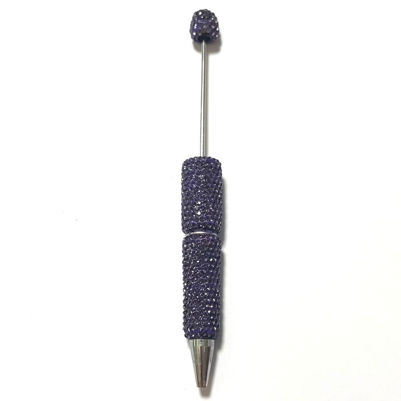 10pcs Solid Color Rhinestone Beadable Pens