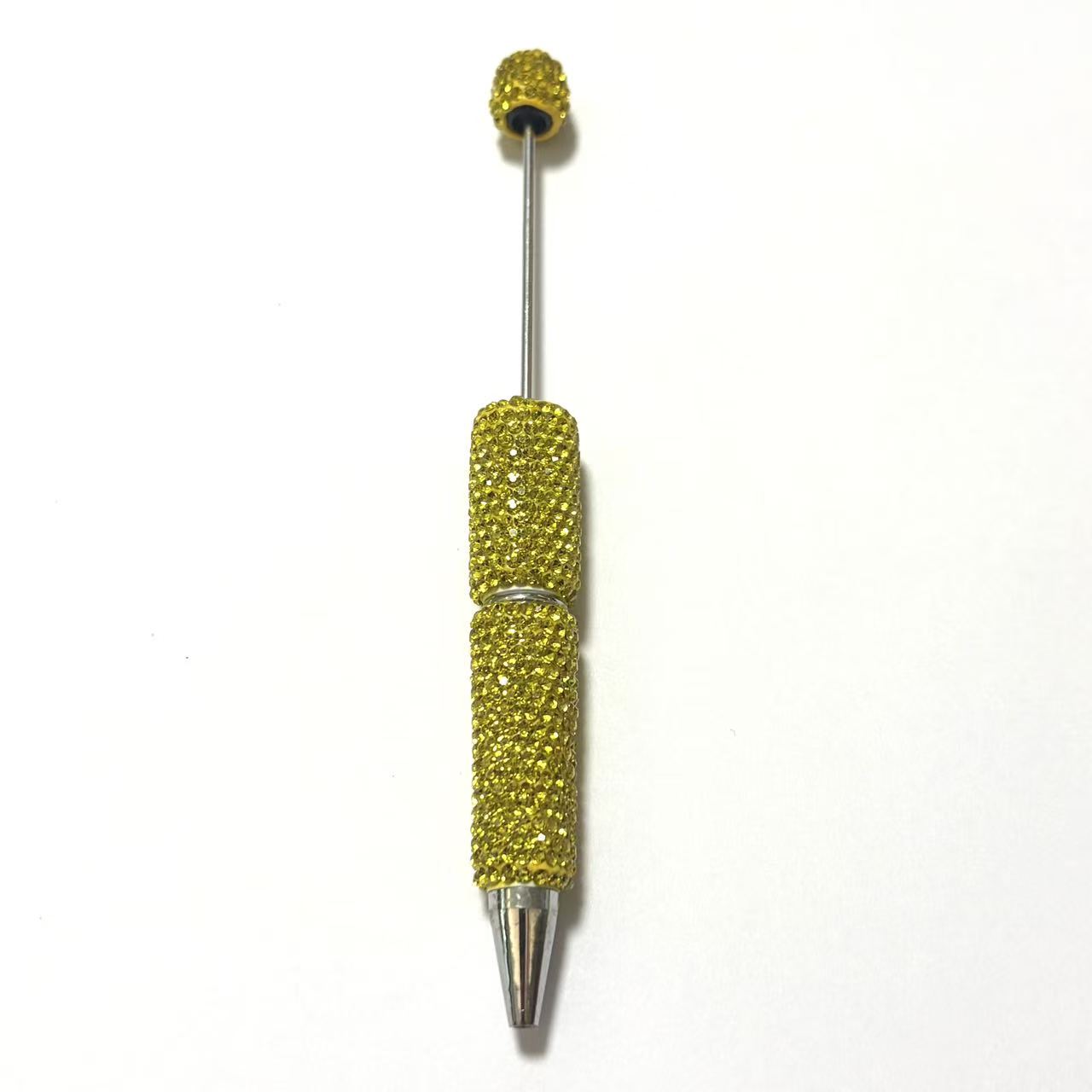10pcs Solid Color Rhinestone Beadable Pens