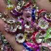 Pearls Metal Spacers 10mm,50Pcs Bead Pack,Colorful Mixed Spacer Beads,Pen Spacer,Bead Spacer Mix,Rondelle Beads