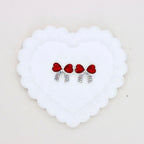 Kimhatter Alloy Butterfly Bow Charm Bead with Straight Ho 2pcs/bag