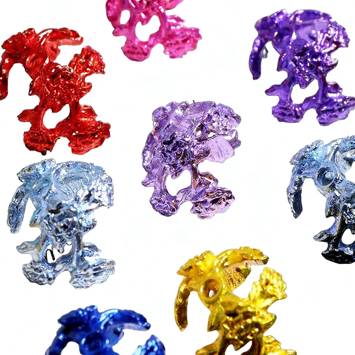 Metallic Plated Alloy Flower Spacer Bead 50pcs/bag