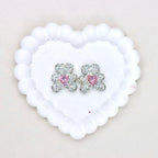 Stardust Full Crystal Bear Heart Zircon Diamond Ball Bead