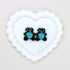 Stardust Full Crystal Bear Heart Zircon Diamond Ball Bead