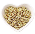 Brass Long-Lasting Plating Micro-Set Zircon Barrel Beads 30pcs/bag