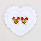 Kimhatter Heavy-Duty Double-Sided Mickey Mouse Mocha Diamond Ball Bead with Straight Hole