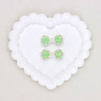 Kimhatter Mocha Alloy Bow Tie Bead with Colorful Diamond Balls 2pcs/bag