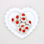 Classic Bubble Beads Heart Western-Style Polymer Clay Diamond Ball Bead