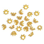 Mini Crown Rhinestone Spacer Beads 20pcs/bag