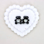 Stardust Full Crystal Bear Heart Zircon Diamond Ball Bead