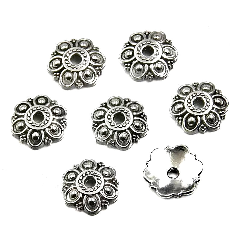 Plum Blossom Flower Spacer with Large Hole 40pcs/bag