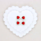 Kimhatter Mocha Alloy Bow Tie Bead with Colorful Diamond Balls 2pcs/bag