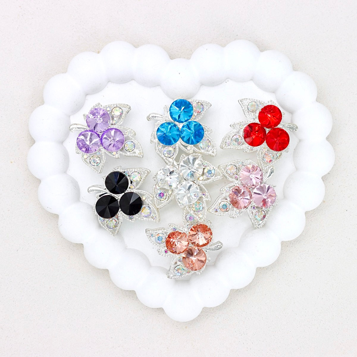 Kimhatter Heavy Duty Double-Sided Alloy Leaf Charm Beads