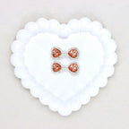 Kimhatter Mocha Alloy Bow Tie Bead with Colorful Diamond Balls 2pcs/bag