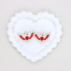 Kimhatter 3D Heart with Large Wings Alloy Bead with Straight Hole