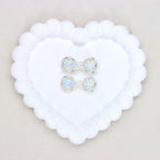 Kimhatter Mocha Alloy Bow Tie Bead with Colorful Diamond Balls 2pcs/bag