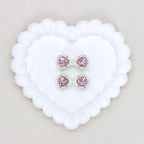 Kimhatter Mocha Alloy Bow Tie Bead with Colorful Diamond Balls 2pcs/bag