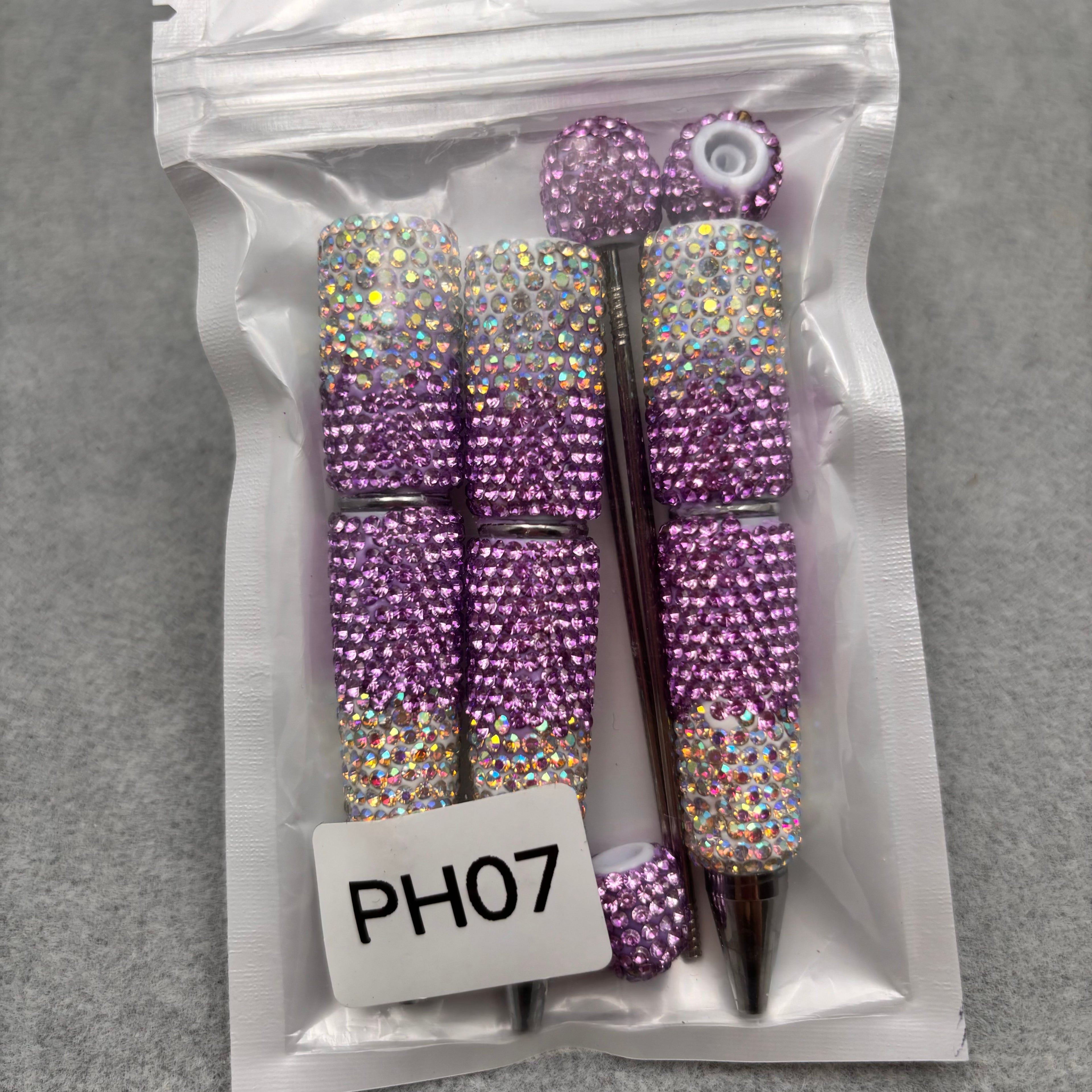 3pcs  Rhinestone Beadable Pens  PH