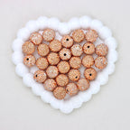 16mm Full Crystal Diamond Ball Polymer Clay Beads with Straight Hole