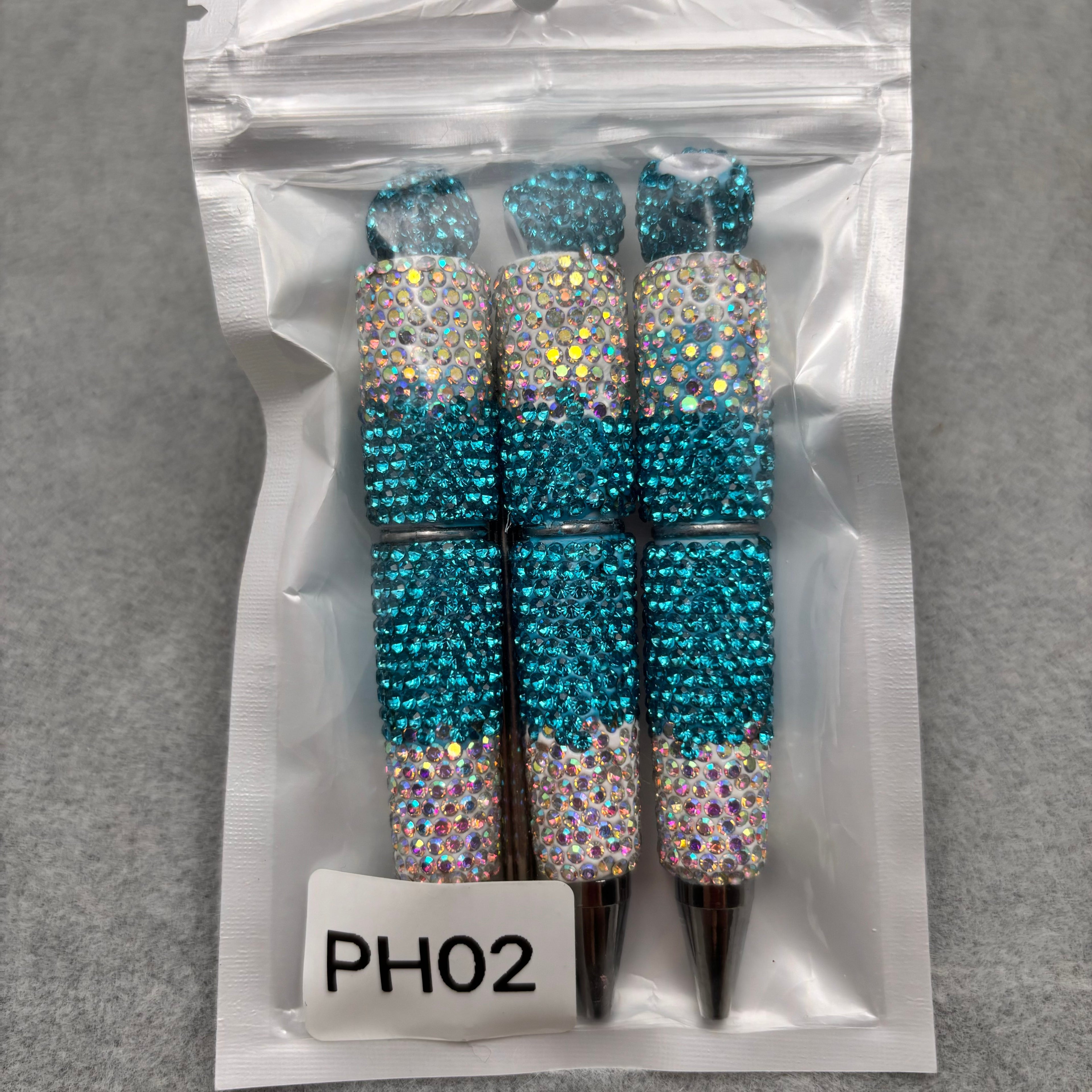 3pcs  Rhinestone Beadable Pens  PH
