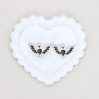 Kimhatter 3D Heart with Large Wings Alloy Bead with Straight Hole