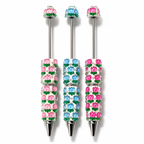 3pcs  Rhinestone Beadable Pens  PE