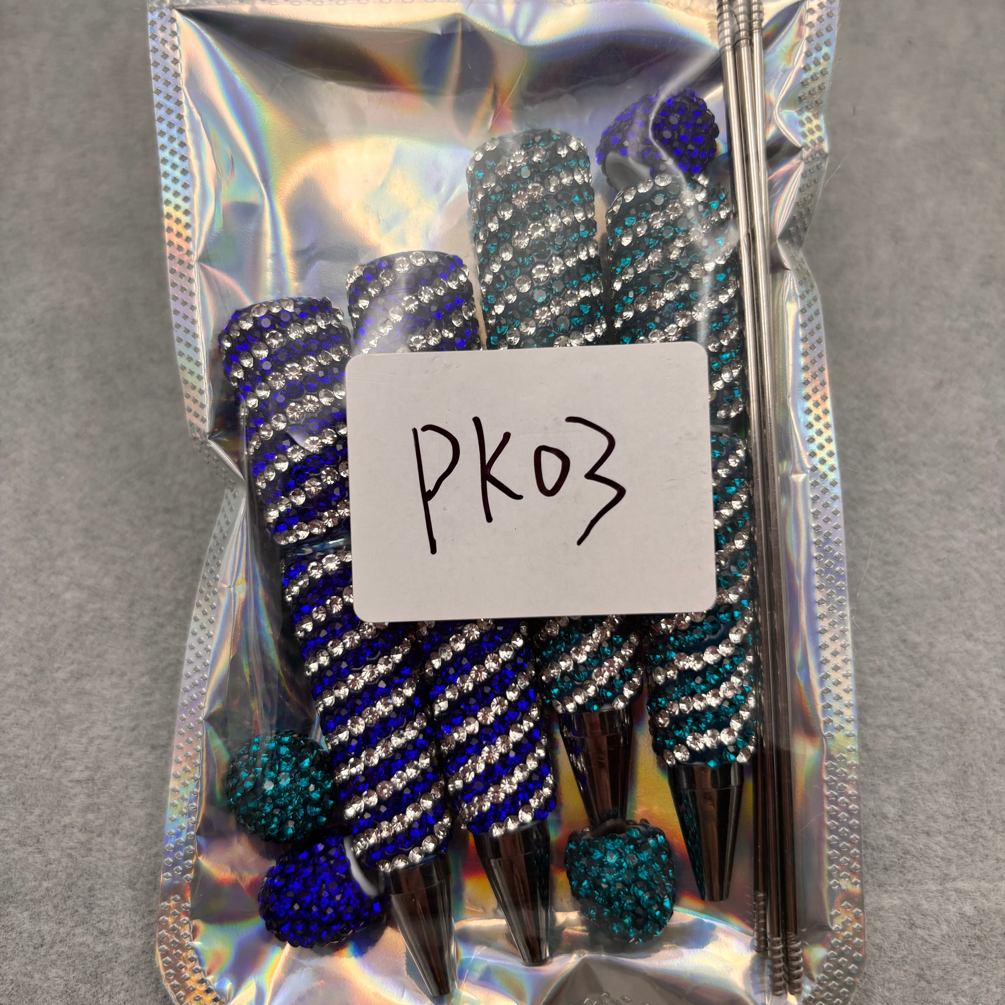 4pcs  Rhinestone Beadable Pens  PK