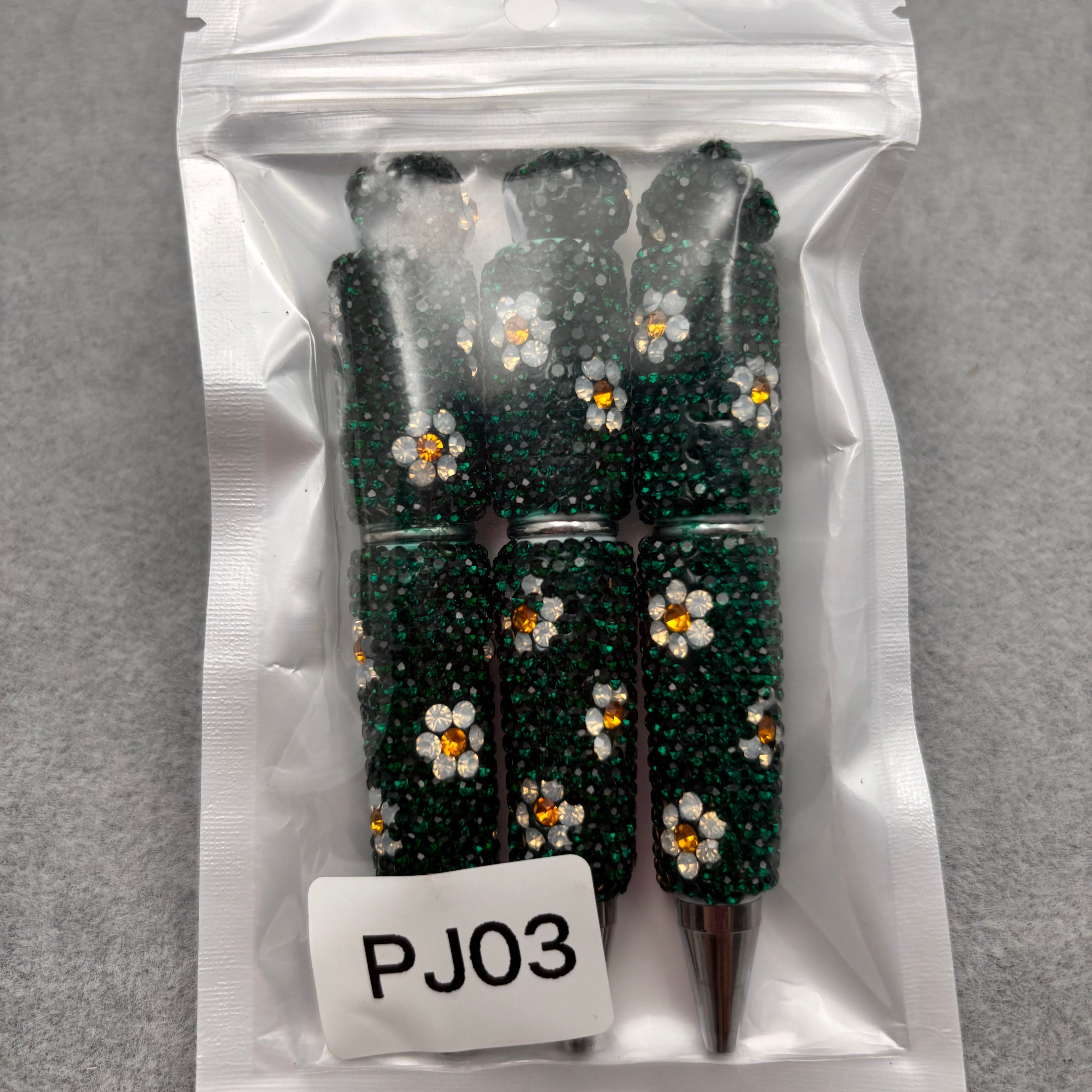 3pcs  Rhinestone Beadable Pens  PJ