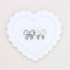 Kimhatter Alloy Butterfly Bow Charm Bead with Straight Ho 2pcs/bag