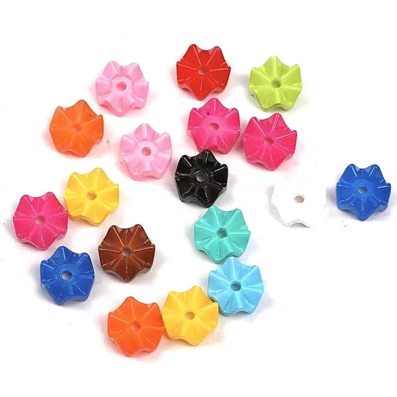 Acrylic Wave Pattern Layering Spacer Beads