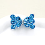 Kimhatter 3D Mocha Bow Double-Sided Crystal Glass Alloy Bead 2pcs/bag