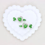 Kimhatter Double-Sided Alloy Crystal Arrow Through Heart Bead with Diamond Ball