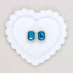 Silver Alloy Openwork Rectangle Double-Sided Crystal Bead