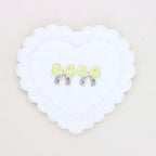 Kimhatter Alloy Butterfly Bow Charm Bead with Straight Ho 2pcs/bag