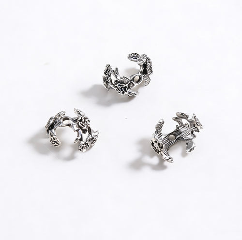 3D Rose Flower Spacer Bea 20pcs/bag