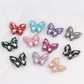 Kimhatter Rainbow Butterfly Polymer Clay Bead with Diamond Ball
