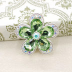 Kimhatter Heavy Duty Crystalline Five-Petal Flower Alloy Bead with Straight Hole