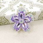Kimhatter Heavy Duty Crystalline Five-Petal Flower Alloy Bead with Straight Hole