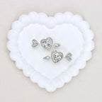 Kimhatter Double-Sided Alloy Crystal Arrow Through Heart Bead with Diamond Ball