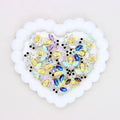 Kimhatter Double-Sided Crystal Bee Alloy Bead with Rhinestones