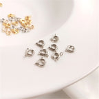 Spring Ring Clasp with Open Loop Gold Plated Clasp