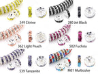 Rondelle Spacer Beads Silver Plated Color Crystal Rhinestone for Jewelry Making Connector 4mm 6mm 8mm 10mm 100pcs Bulk