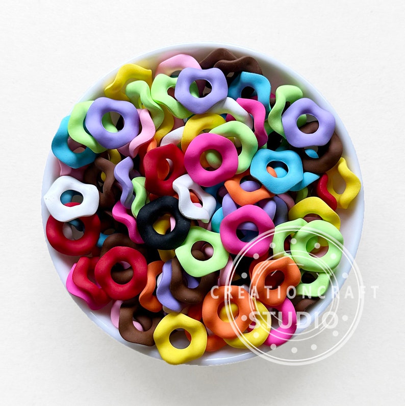100pcs/bag Mix Spacer Beads & Wavy Spacer Beads & Flat Disk Beads - 12mm & 16mm