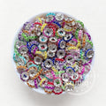 Pearls Metal Spacers 10mm,50Pcs Bead Pack,Colorful Mixed Spacer Beads,Pen Spacer,Bead Spacer Mix,Rondelle Beads