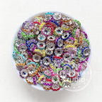 Pearls Metal Spacers 10mm,50Pcs Bead Pack,Colorful Mixed Spacer Beads,Pen Spacer,Bead Spacer Mix,Rondelle Beads
