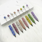 Sparkle Rhinestone Pen DIY Beaded Pen,Fancy Beadable Pens Bar Blank,Rhinestone Polymer Clay Beadable Pen,Ballpoint Pen