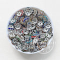 50Pcs/Lots 12mm Wave Spacers Beads,Crystal Rhinestone Spacer,Rondelle Beads,Metal Beads,Mixed Color