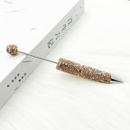 Sparkle Rhinestone Pen DIY Beaded Pen,Fancy Beadable Pens Bar Blank,Rhinestone Polymer Clay Beadable Pen,Ballpoint Pen