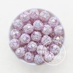 Fancy Heart Ball,Sparkle Beads,Fancy Acrylic Beads,Iridescent Beads