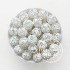 Fancy Heart Ball,Sparkle Beads,Fancy Acrylic Beads,Iridescent Beads