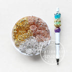 AB Rhinestone Metal Bead Cap fit 16mm Round Beads,Bead Cap,Fancy Bead Cap